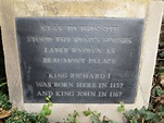 Richard I, John, and Beaumont Palace, Oxford black plaque | Open Plaques