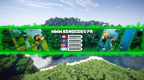 Promoting a youtube channel takes time and, of course, great content. Télécharger une bannière Youtube Minecraft GRATUITEMENT - KendoDev - Création site Internet ...