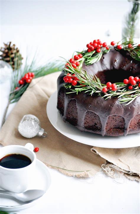 Chocolate bundt cake with orange and rosemary | Bundt cake ...