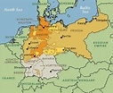 Map of German unification - North German Confederation - German Empire 1871