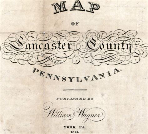 1821 Map Of Lancaster County Pa Etsy
