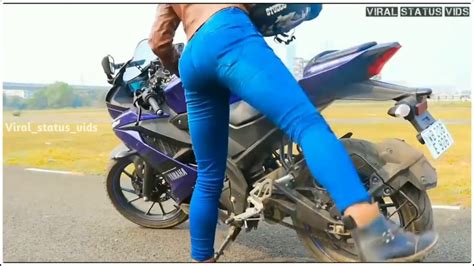 girls attitude whatsapp status satisfya female version imran khan girls bike riding status