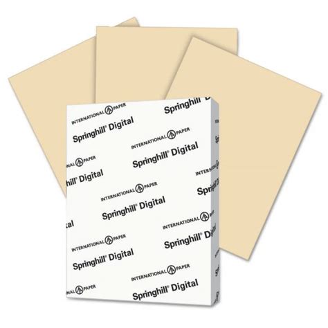 Springhill Digital Opaque Ivory Vellum 65 Lb Cover 85x11 In 250