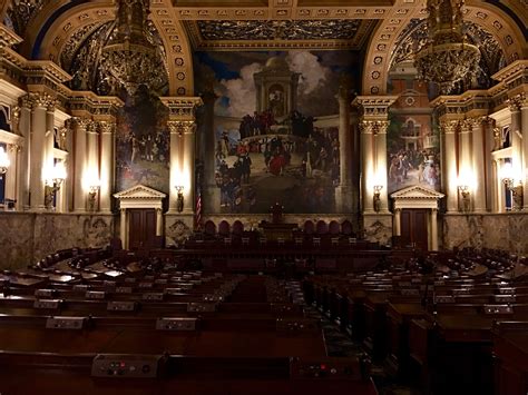 This Is The House Chamber At Pennsylvanias State Capitol The House Of