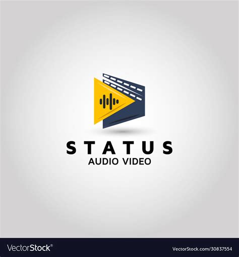 Audio Video Logo Design Inspiration Royalty Free Vector