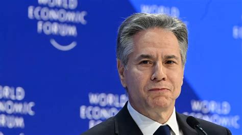 Us Secretary Of State Antony Blinken Stranded At Davos After Plane