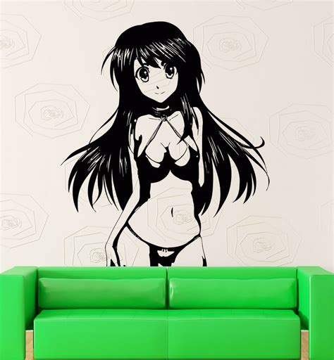 Wall Stickers Vinyl Decal Sexy Anime Girl Teen In Bikini