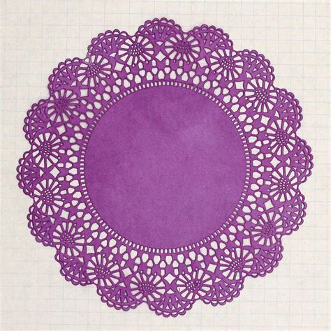 Large Plum Purple Paper Doilies Set Of 10 Diy Kit 550 Via Etsy