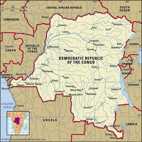 Democratic Republic Of The Congo Map Boundaries The Sierra Leone Telegraph