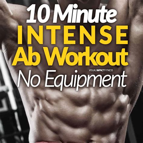 10 Minute Intense Ab Workout No Equipment