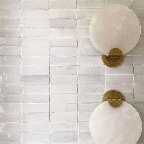 Pure White 2x6 Zellige Handmade Moroccan Tile From Zia Tile Zellige Tile Bathroom