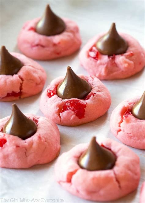 Cherry Kiss Cookies The Girl Who Ate Everything