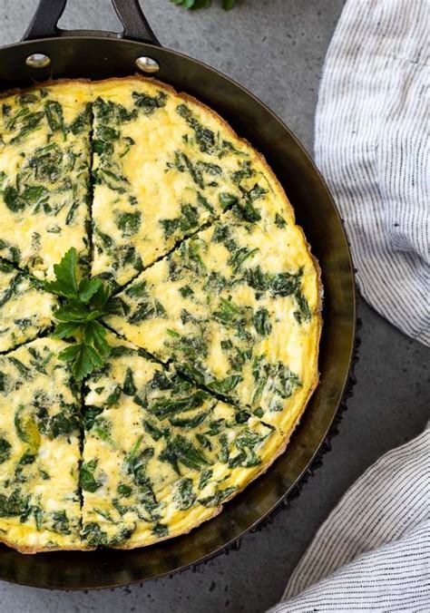 Spinach Frittata Recipe Flavor The Moments