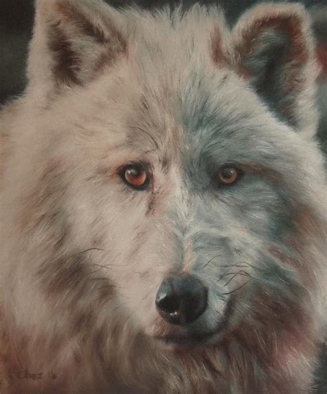 Arctic Wolf Painting By Cherise Foster