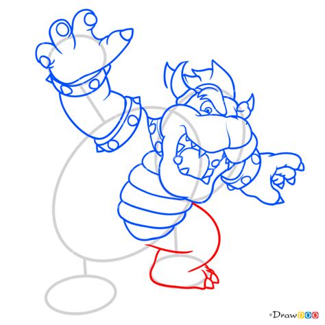 How To Draw Bowser Super Mario