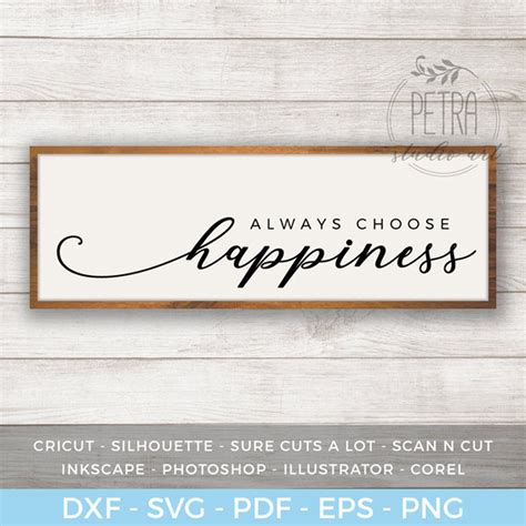 Happiness Decor Choose Happiness Sign Happiness Printable | Etsy in 2020 | Happy signs, Choose ...
