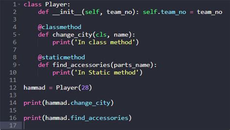 Class Method Vs Static Method In Python