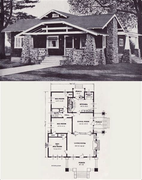 1920s Craftsman Bungalow House Plans