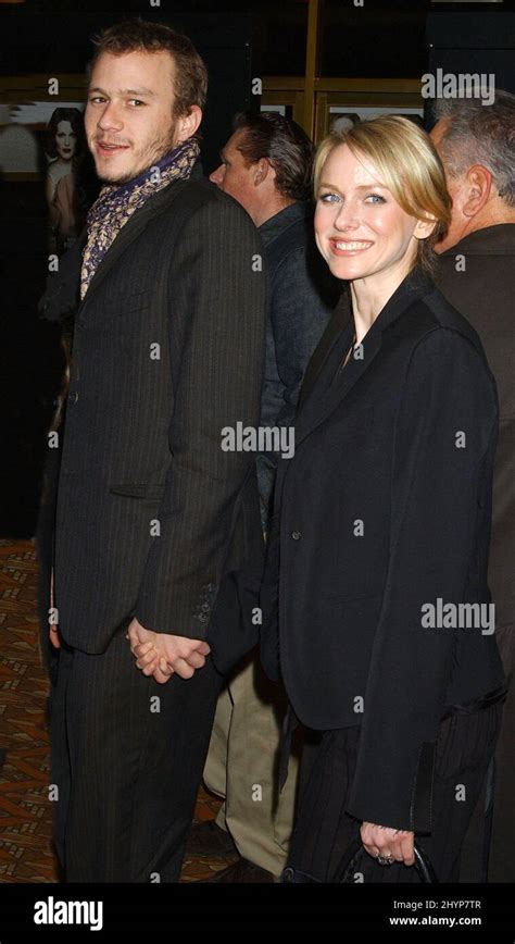 Heath Ledger And Naomi Watts Attend The Hours Premiere At The Manns