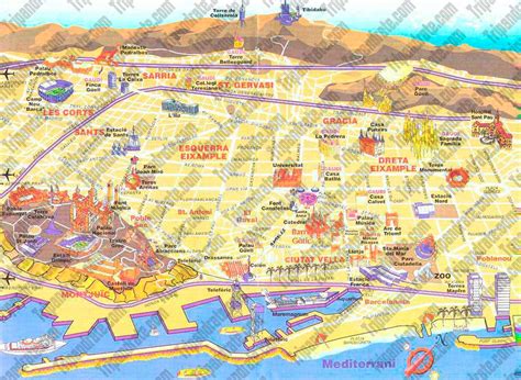 Barcelona Map Images