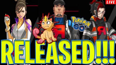 Team Go Rocket Leaders Out New Shiny Meowth In Pokemon Go Youtube