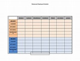 37 Free Employee Schedule Templates (Excel, Word, PDF)