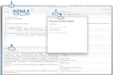 Shiny R Markdown Integration In The Rstudio Ide