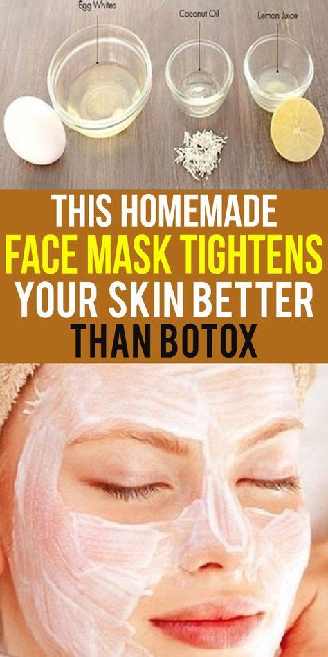 This Homemade Face Mask Tightens Your Skin Better Than Botox In 2020