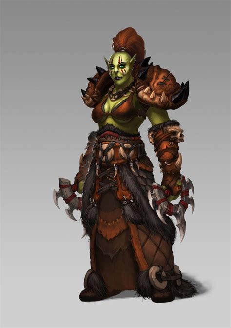 Female Orc Shaman By Koz23 Female Orc Shaman Warcraft Orc