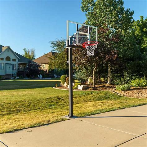 Lifetime 54 In Inground Tempered Glass Basketball Hoop Academy