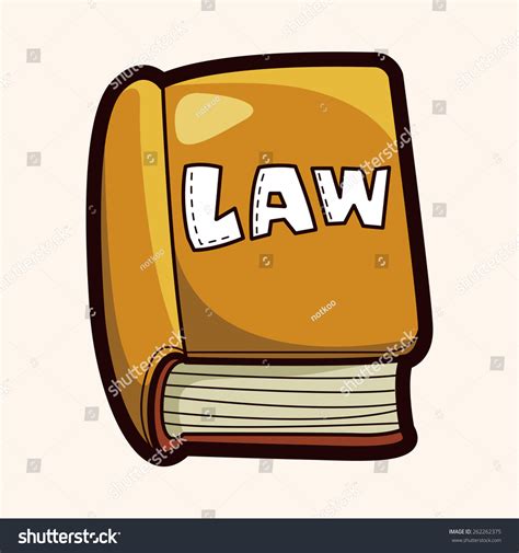 Cartoon Law Book Stock Illustration 262262375 Shutterstock