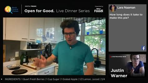Open For Good Live Dinner Series Presented By Ninja Foodi Youtube