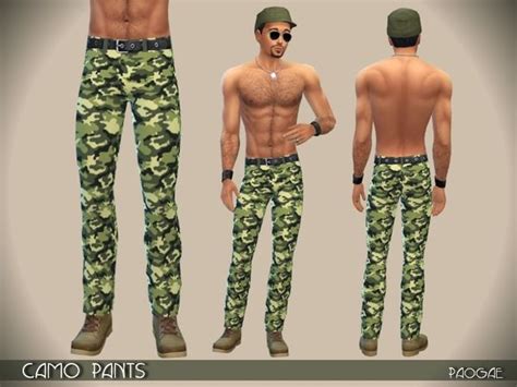 The Sims Resource Camo Pants By Paogae Sims 4 Downloads Camouflage