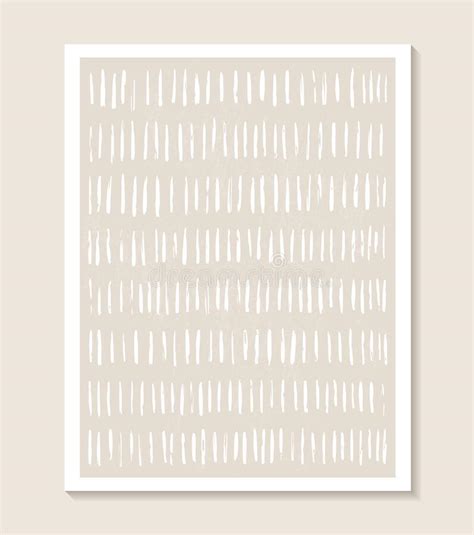 Contemporary Template With Abstract Shapes And Line In Nude Colors