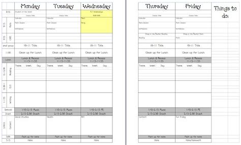 5 Day Lesson Plan Template Best Of Teacher Laura 5 Day Lesson Plan