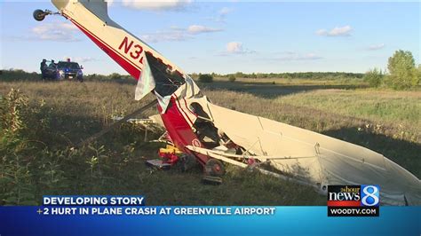 2 Hurt In Plane Crash At Greenville Airport Youtube