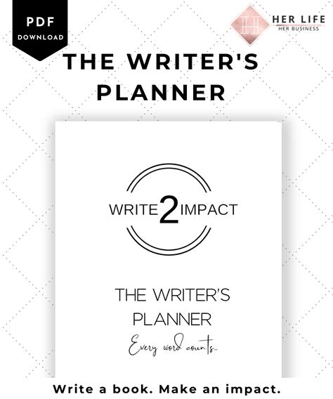 The Writers Planner Word Count Tracker Instant Etsy