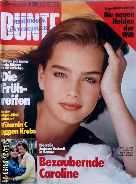 Brooke Shields Covers Bunte Germany June 15 1978 Photo By Garry Gross