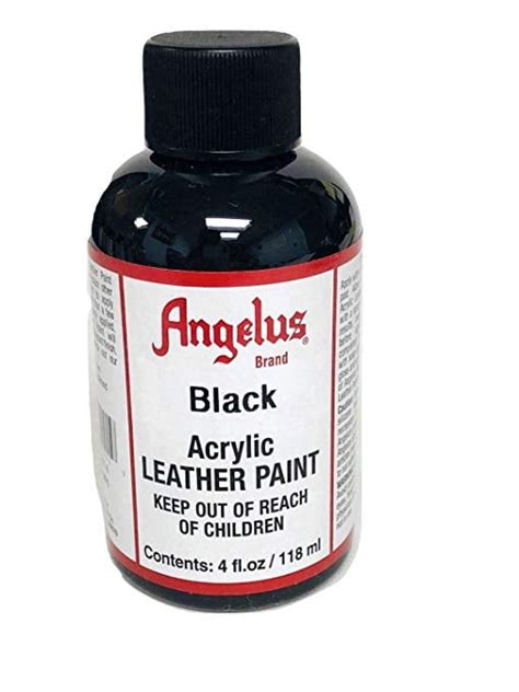 Angelus Acrylic Leather Paint 4 Oz Black