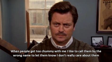 There is only one bad word: 18 Epic Ron Swanson Quotes - HyperSloth