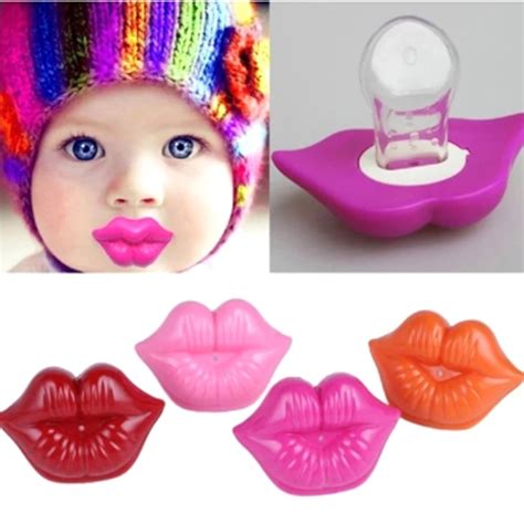 Aliexpress Com Buy New Baby Pacifier Red Kiss Lips Dummy Pacifiers