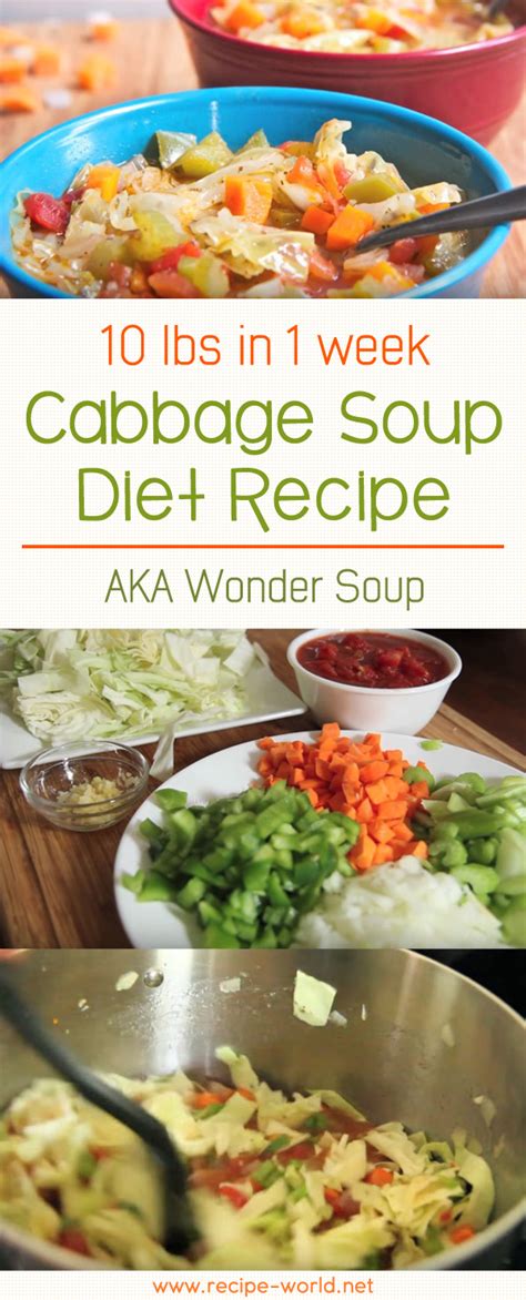 10 Lbs In 1 Week Cabbage Soup Diet Recipe Aka Wonder Soup Recipe World