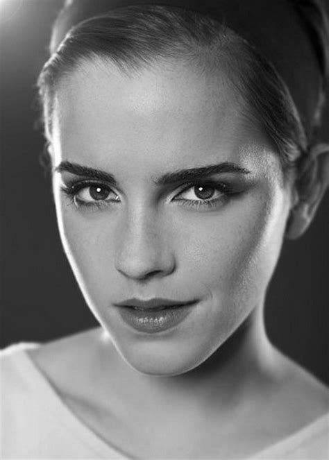 Black And White Emma Watson Girl Photography Text Image 328267 On