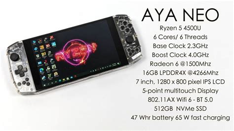 The Aya Neo Handheld Console Can Run Crysis Remasted And Cyberpunk 2077