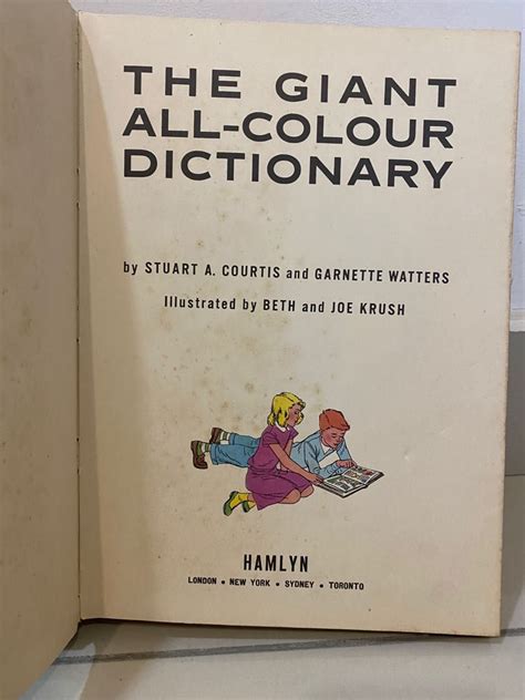 The Giant All Colour Dictionary Hamlyn Hobbies And Toys Books