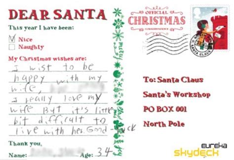 Hilarious Letters To Santa From Grown Ups