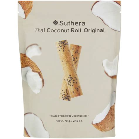 Suthera Thai Coconut Roll Original 70g Woolworths
