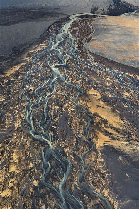 Andre Ermolaev Aerial Photography Volcanic Rivers In Iceland With