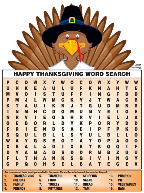 Save documents, spreadsheets, and presentations online, in onedrive. 6 Best Thanksgiving Word Search Puzzles Printable ...