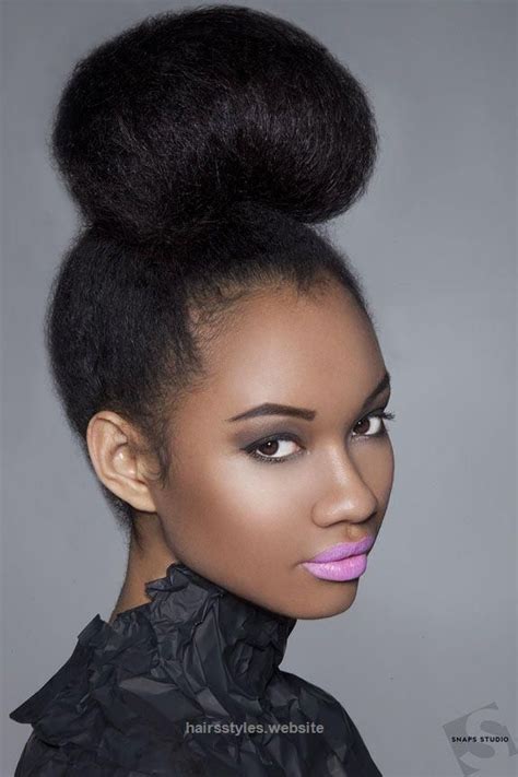 Lovely High Bun Hairstyles For Black Women With Images High Bun
